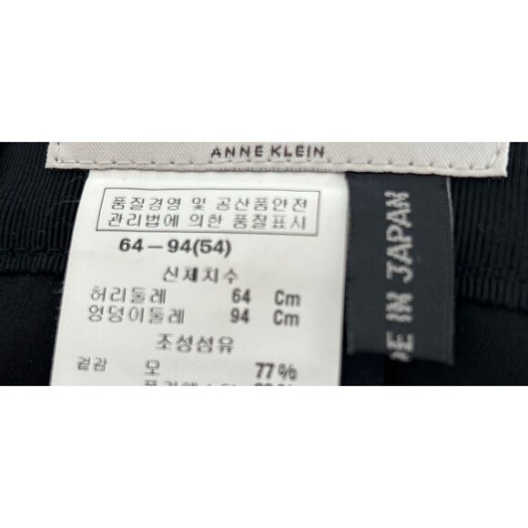 Anne Klein Womens Pleated A-Line Midi Skirt Black & Gray Wool-Blend Size Small - Picture 6 of 8